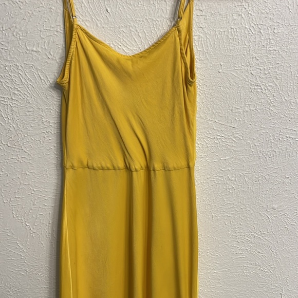 Anthropologie Elyse Bias Slip Dress Canary/Yellow Size XS - Picture 9 of 10